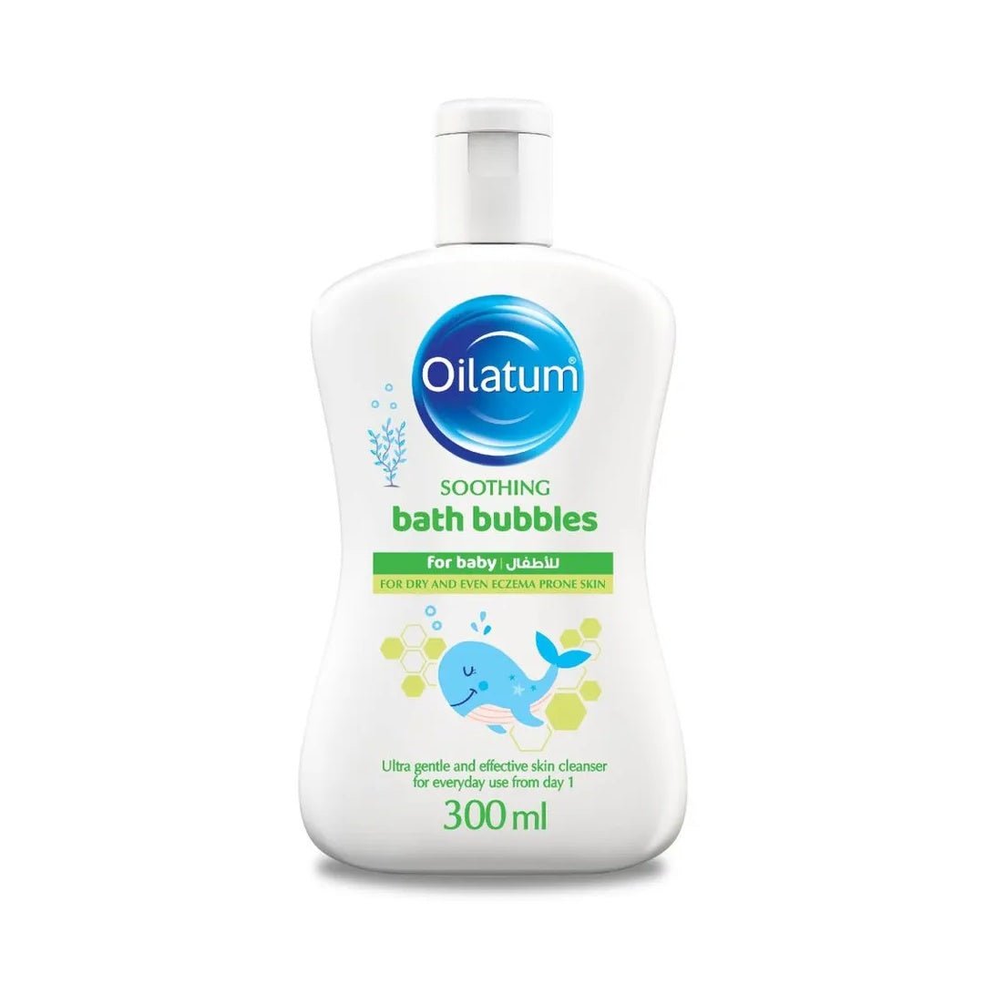 Oilatum Baby Soothing Bath Bubbles 300ml – gentle foaming for dry baby skin