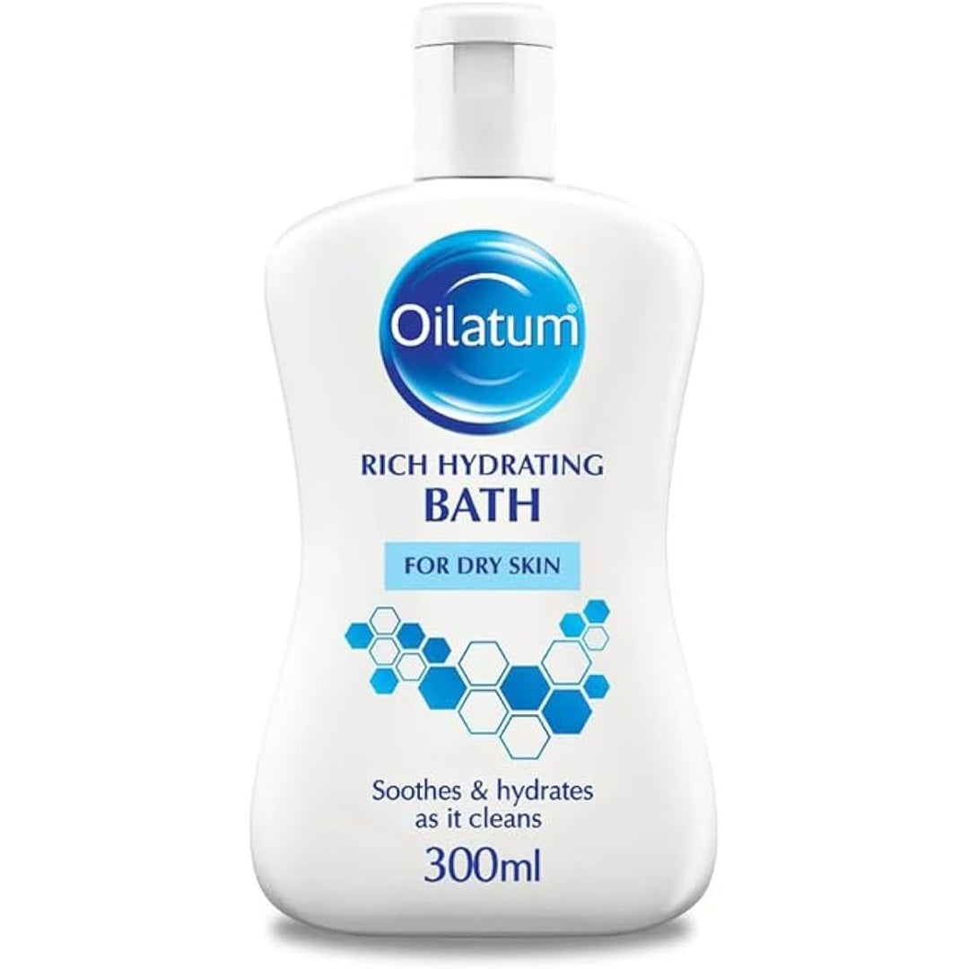 Oilatum Rich Hydrating Bath 300ml – emollient cleanser for dry, sensitive skin