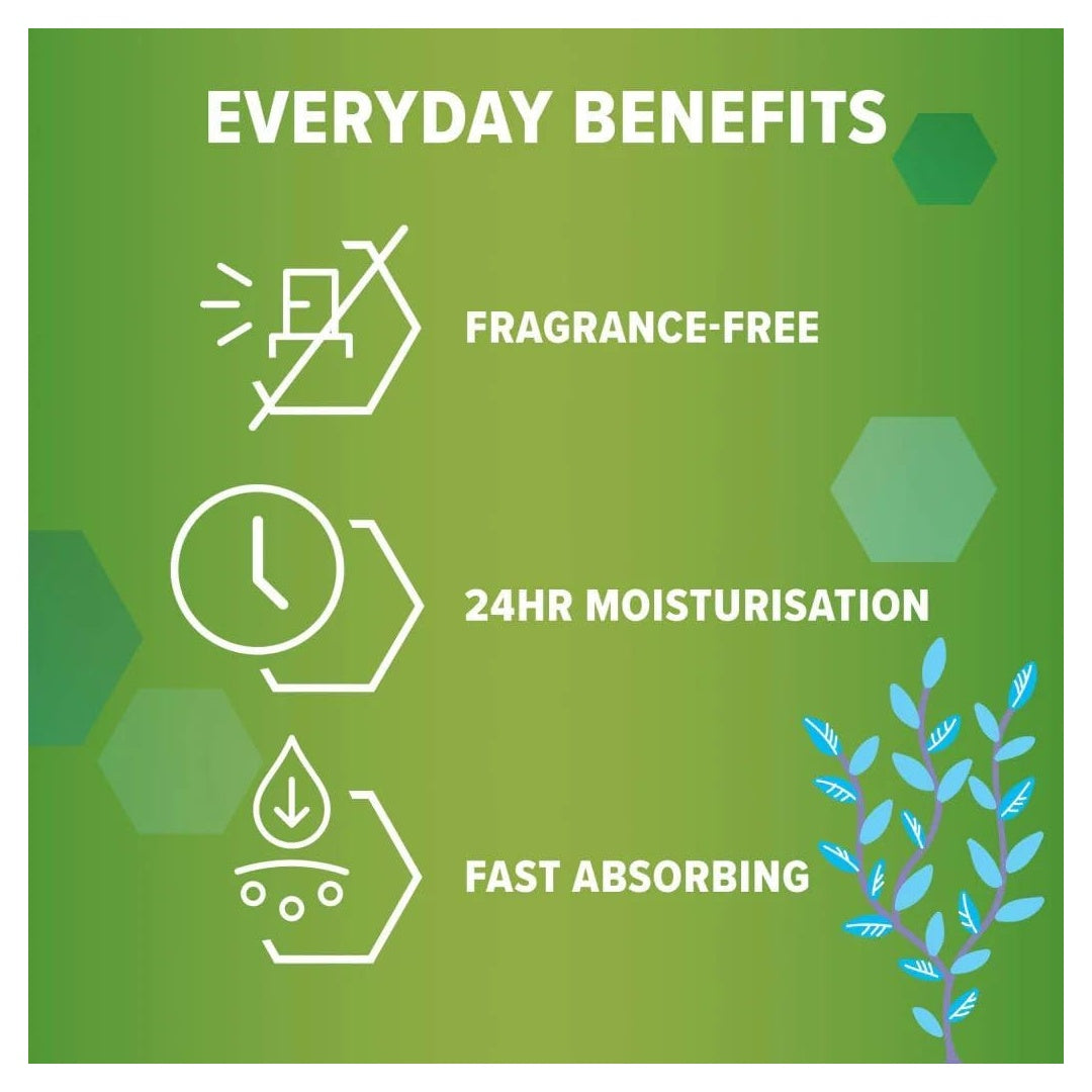 Application of Oilatum baby cream on infant’s skin