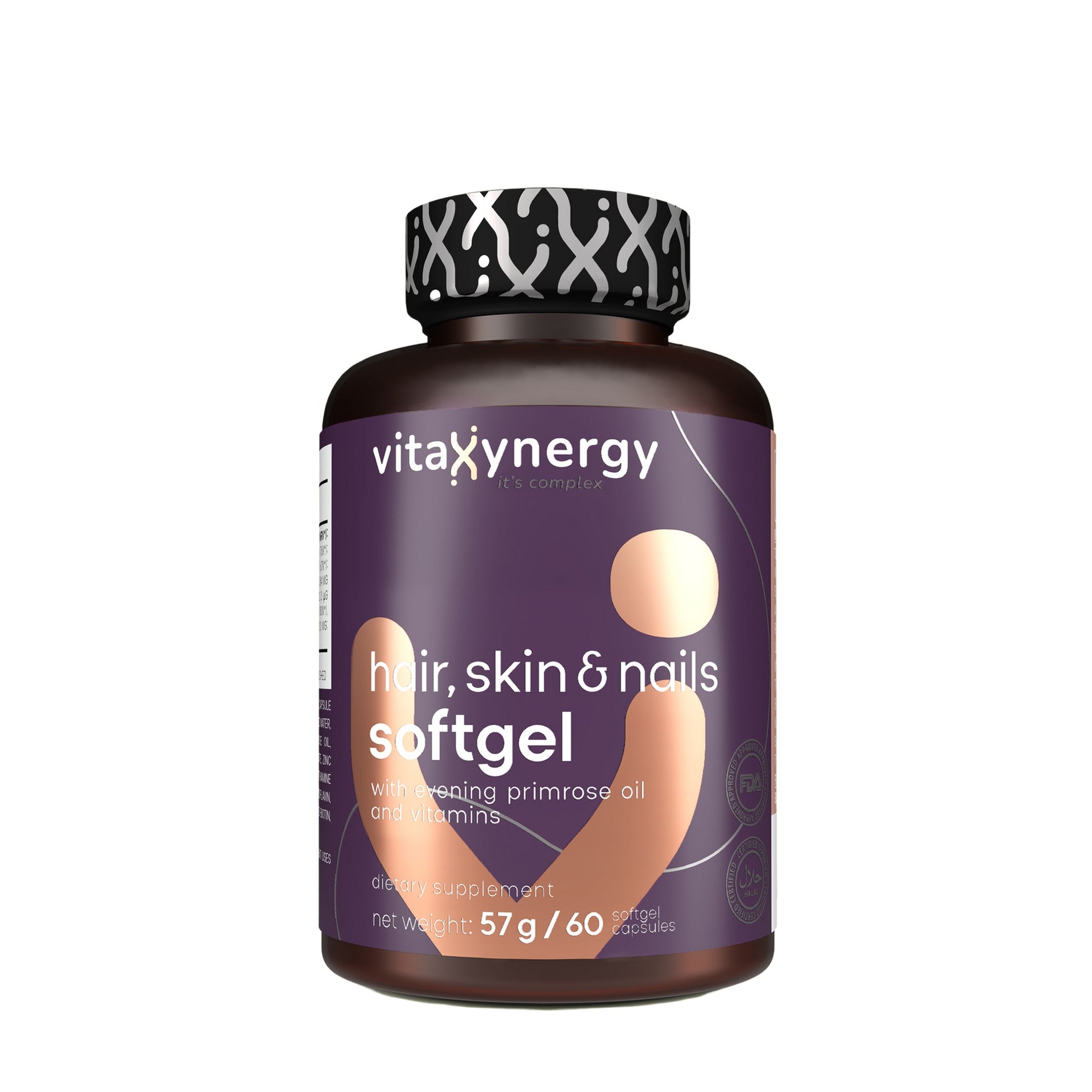 Vitaxynergy Hair, Skin & Nails Softgels – 60 Capsules for Beauty Support