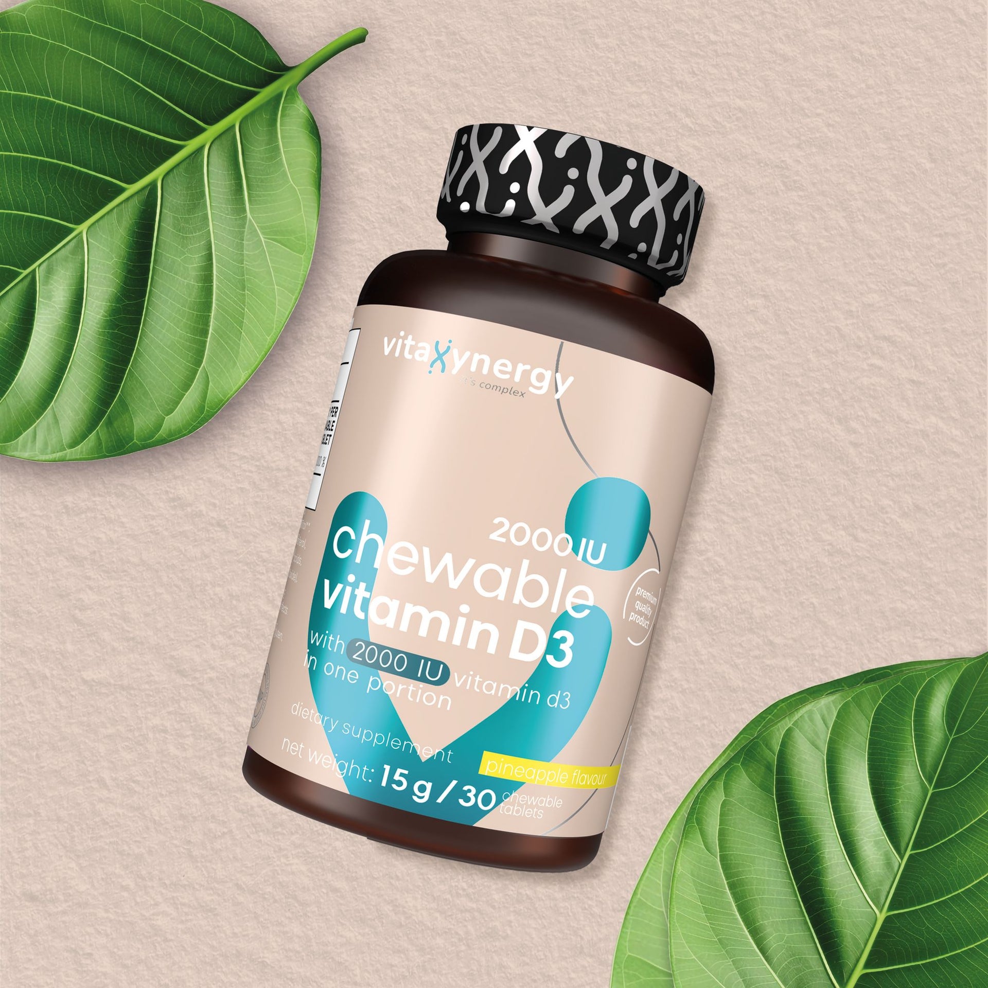 Supplement Facts for Vitaxynergy Chewable Vitamin D3 2000 IU Tablets