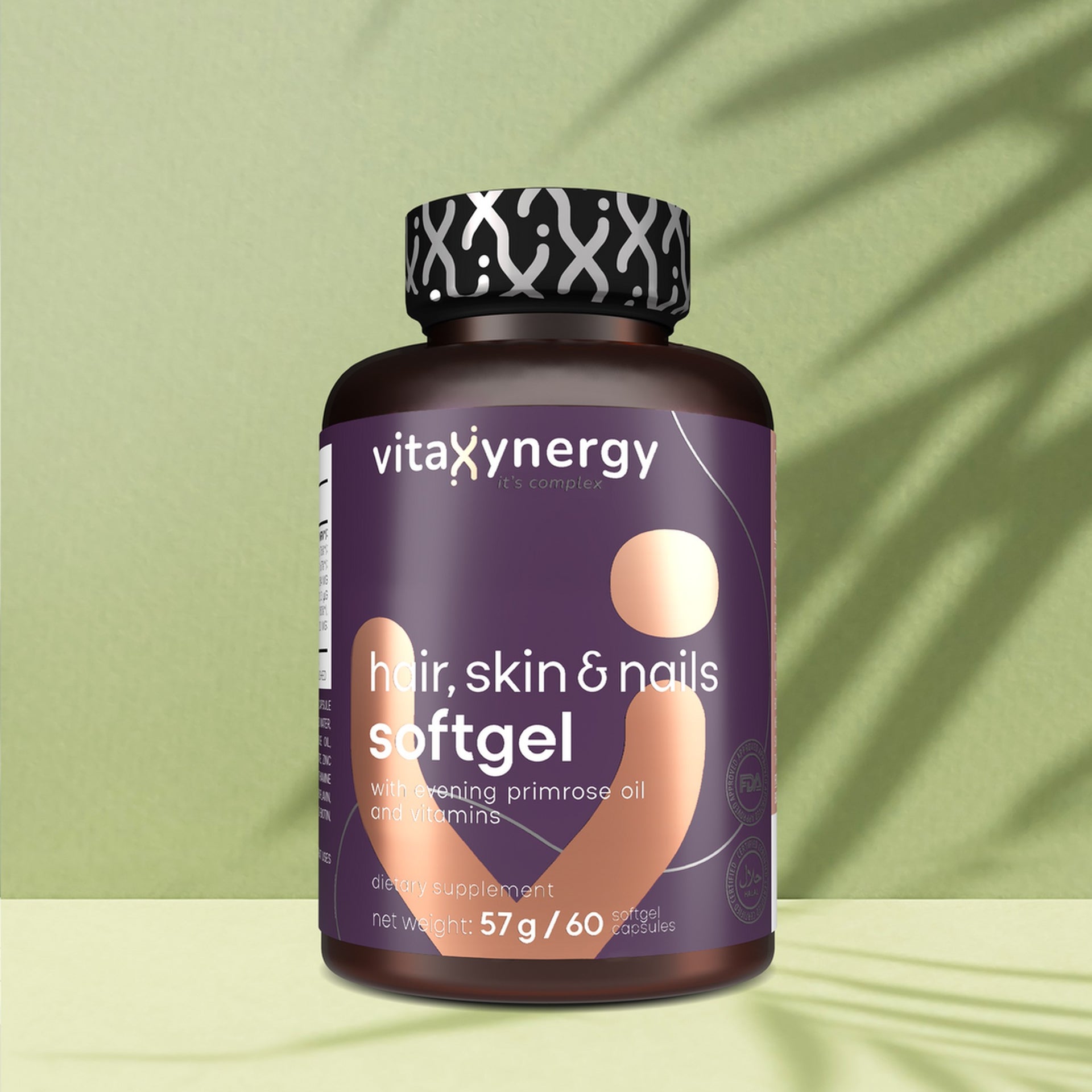 Supplement Facts for Vitaxynergy Hair, Skin & Nails Softgels