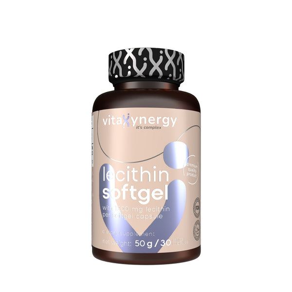 Vitaxynergy Lecithin 1200mg – 30 Softgels | Brain, Liver & Heart Support